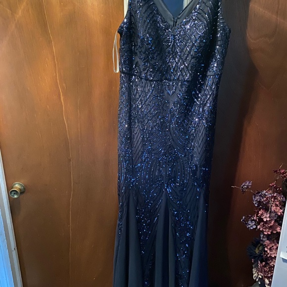 gunmetal blue dress Jovani 44427 Dress | Jovani Dresses main image 1